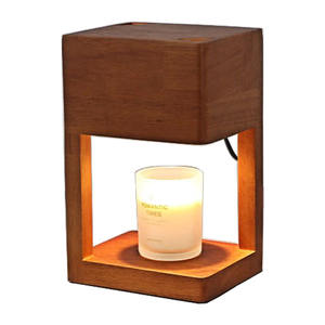 Lampe à bougie aromatique élégante en bois, lampe à cire fondue pour l'agrandissement de la maison, cadeau idéal pour les diffuseurs de bougies - Product Image 2