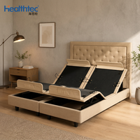Lit Modulaire Réglable Électrique Intelligent en Métal avec Télécommande Sans Fil, Durable, pour Salon de Beauté Moderne, Chambre, Hôtel, École