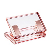 Organisateur d'accessoires de bureau, 6 pièces, bordure moderne rose or, bordure transparente en acrylique, organisateur de papeterie