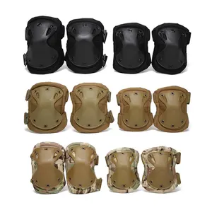 HB406 High quality cosplay protective pads for elbow and knee jungle digital camouflage color black khaki ACU