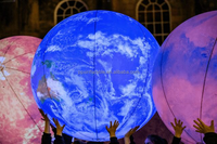 Club télécommande ballon de fête tactile éclairé PVC LED Public Lancer des boules Touch Foule Balles LED Interactive Zygote Balls