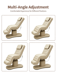Fauteuil d'examen médical, de tatouage, de spa, de massage, de beauté cosmétique, de soin du visage, luxueux, à 3 moteurs, inclinable, esthétique - Product Image 3