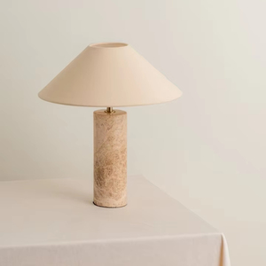 Scandinavian hiện đại đơn giản phòng khách đèn phòng ngủ nghiên cứu sáng tạo đá cẩm thạch Retro cạnh giường ngủ đèn bàn - Product Image 2