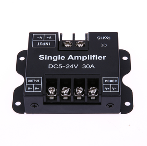 Penguat Sinyal Strip LED Satu Warna DC12-24V 30A untuk Lampu LED - Product Image 1