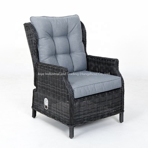 Joye ocio Patio mimbre mesa de comedor jardín <span class=keywords><strong>reclinable</strong></span> Alu PE ratán muebles de exterior sofá 6 piezas conjunto - Product Image 4