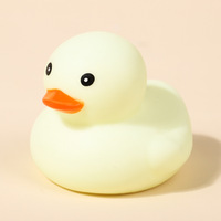 Jouet de bain en PVC souple en forme de canard pour enfants et bébés, jouet sonore pour animaux de compagnie