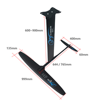 Planche de surf hydrofoil unisexe en fibre de carbone pour le GY-HP999, planche de surf de 1010 m2