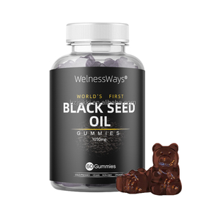 Welnessways Private Label integratore alimentare all'ingrosso olio di semi nero biologico caramelle gommose Vegan semi di cumino nero - Product Image 1