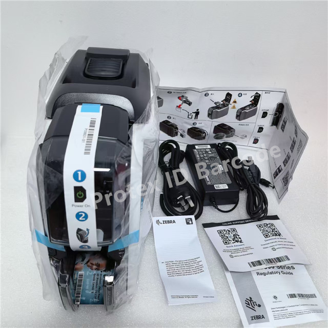 New Card Printers Zebra ZC100 Single Sided Plastic PVC ID Card Printer Impresora De Tarjetas PVC