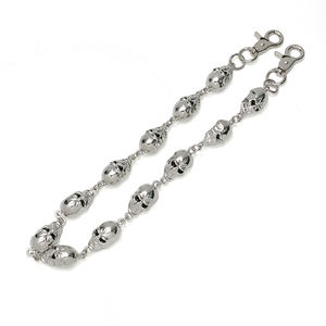 Custom <span class=keywords><strong>SIlver</strong></span> Chapeamento Crânio Forma Metal Calça Correntes Estilo Ocidental Vintage Cinto para Jeans - Product Image 2