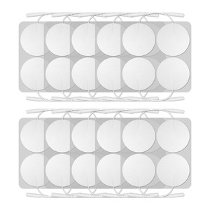 แผ่นอิเล็กโทรดบำบัด ขนาดเส้นผ่านศูนย์กลาง 50 มม. ผลิตจากผ้าไม่ถักทอ แผ่นนวด 40 ชิ้นต่อแพ็ค แผ่นแปะร่างกายแบบพกพาสะดวก - Product Image 1