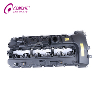 غطاء صمام المحرك COMOOL 11127565284 لسيارات BMW الفئة 1 و3 و5 و6 و7 وX6 وZ4 طرازات E60 وE61 وE71 وE82 وE88 وE89 وE90 وE91 وE92 وE93 وF01 وF02 N54 غطاء رأس الأسطوانة