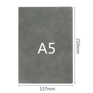 Cuaderno de Cuero con Tapa Dura, Personalizado con Logotipo Promocional, Tamaño Mediano A5, 200 Páginas, Papel Grueso de 100 GSM para Escritura y Uso en Oficina - Product Image 2