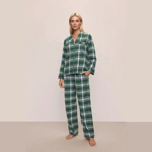 Beefey mới đến Thoải mái thoáng khí thanh lịch của phụ nữ bộ đồ ngủ đàn hồi eo phía trước Logo Mùa Xuân/Mùa Thu Thời Trang Đồ Ngủ - Product Image 1