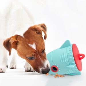 Nuevo dispensador de golosinas para perros en forma de cohete, juguete masticable de silicona suave y duradero para perros, rompecabezas interactivo de comida, juguete para esconder y buscar perros - Product Image 1