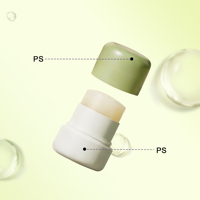 Conteneur de bâton de crème solaire mini portable, écologique, recyclable, avec logo personnalisé, 7,5 g, vide, en plastique PS, à visser, pour masque facial cosmétique