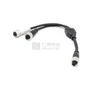 8 cực M12 Thông tư nối M12 Ethernet Splitter Cáp - Product Image 6
