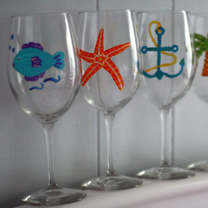 Phong Cách Biển Thiết Kế Tay Sơn Emboss Mô Hình Thủy Tinh Stemware Cốc Trang Trí Rượu Vang Thủy Tinh Đồ Uống Cốc Thủy Tinh - Product Image 2