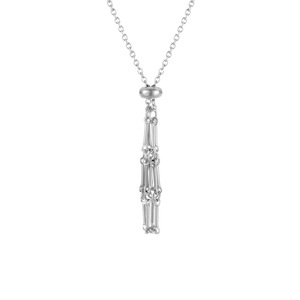 Cao cấp thép không gỉ đồ trang sức tinh thể tự nhiên dệt tay chuỗi điều chỉnh Mặt dây chuyền độc đáo túi lưới có tính năng Vòng cổ tre - Product Image 4