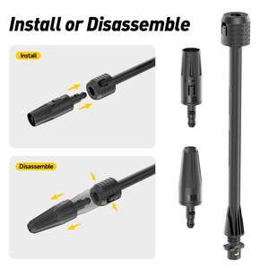Pour <span class=keywords><strong>Karcher</strong></span> série K2-K7 Compatible pistolet à eau haute pression Lance tête de buse réglable avec tige étendue pour le nettoyage de la voiture - Product Image 3
