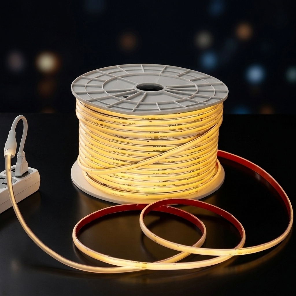 Driverless AC 110/220V COB LED Strip Light 8mm IP20 289 LEDs/M 2700-6000K Cuttable Copper Ra90 Light Strings Hotel