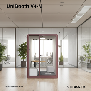 Cabine téléphonique insonorisée multifonctionnelle durable UNIBOOTH, pods de travail, cadre en aluminium de précision, installation de module rapide pour la vie quotidienne - Product Image 3