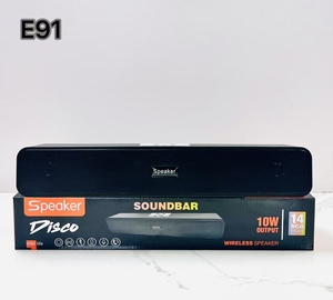 E91 Stereo Soundbar Sound Blaster <b>Speaker</b> Computer Multimedia Audio Wireless Sound Blaster Blue Tooth <b>Speaker</b> Long Strip - Product Image 1