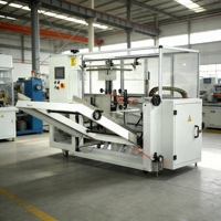 Éditeur de cartons réglable avec soudeuse de fond, machine d'emballage automatique, éditeur de boîtes, ligne d'emballage de snacks