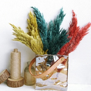 Colorido seco lujo Pampas hierba penacho flor Natural Real conservado salvaje seco Pampas hierba para decoración de boda - Product Image 2