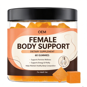 Gominolas veganas para levantar el trasero para mujer, realce natural de glúteos y caderas para curvas, 60 gominolas - Product Image 1