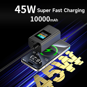 Mới nhất xách tay 10000mAh pd45w nhôm hợp kim ngân hàng điện tốt nhất máy tính xách tay & điện thoại di động sạc trạm - Product Image 3