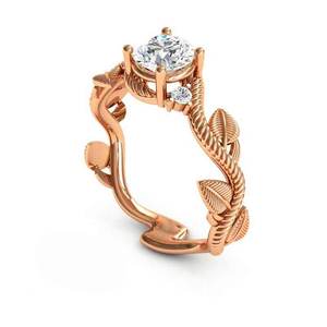 Anello a Foglia di Vite per Donne, Accessorio Semplice da Indossare Quotidianamente, Gioiello di Moda - Product Image 3