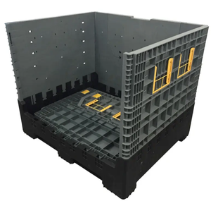 Đóng mở hộp <span class=keywords><strong>Pallet</strong></span> 1200x1000x1000mm lớn số lượng lớn bền nhựa gấp Mega bin lypallets - Product Image 4