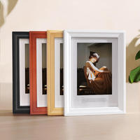 Cadre photo pliable en bois de pin minimaliste moderne avec impression UV, design artisanal, 5 pouces, 20 pouces, orientation verticale