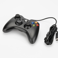 Manette de jeu filaire Xbox360 avec moteur de vibration, bouton Turbo, gyroscope six axes, compatibilité PC et tablette, et prise casque