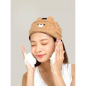 Stile europeo alla moda per ragazze Poggle per fascia per capelli con Logo personalizzato in Velcro in plastica e tessuto - Product Image 1