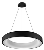 Plafonnier LED de forme ronde suspendu en aluminium + plastique SMD 60W simple et moderne