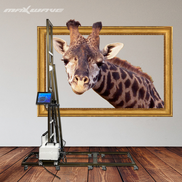 2022 Intelligent Wall Printing Machine Portable 5 Colors 3D Vertical Wall Printer