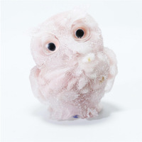 Figurines d'animaux hibou vente chaude cristal gravier pierre cristal artisanat décoration de maison et de voiture cadeaux et souvenirs créatifs