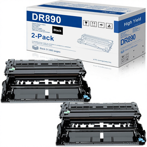 Unidad de Tambor DR890, Cartucho Completo de Alto Rendimiento, Paquete de 2, Compatible con <span class=keywords><strong>HL</strong></span>-L6250DW/<span class=keywords><strong>HL</strong></span>-<span class=keywords><strong>L6400DW</strong></span>/H-L6400DWT/MFC-L6750DW/MFC-L6900DW - Product Image 1