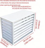 Housse de climatiseur extérieur multifonctionnelle de haute qualité, mini-parasol imperméable en alliage d'aluminium pour jardin et terrasse