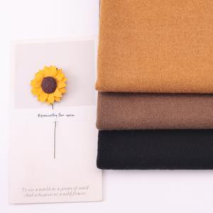 Tươi Trong Kho 300-320gsm Đồng Bằng Nhuộm Phong Cách 100% Len Vải Trong Kho Các Mặt Hàng Vải Len - Product Image 2