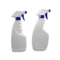 Bouteille pulvérisateur vide en plastique HDPE blanc de 500 ml avec gâchette pour le nettoyage