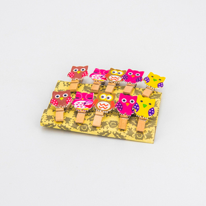 Tùy chỉnh 10PC bán hàng nóng mini <span class=keywords><strong>Owl</strong></span> quần áo bằng gỗ ảnh giấy PEG dễ thương DIY trang trí cú gỗ <span class=keywords><strong>Clip</strong></span> - Product Image 1