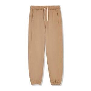 Venta al por mayor de fábrica, pantalones deportivos personalizados 50% Algodón 50% poliéster para hombre, pantalones de chándal Unisex lisos en blanco - Product Image 3