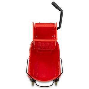 Serpillière avec <span class=keywords><strong>seau</strong></span> à roulettes de grande capacité, <span class=keywords><strong>seau</strong></span> à essorage non adapté au modèle <span class=keywords><strong>rétractable</strong></span> et pliable Camouflage, sans pli, 10l, 1 pièce - Product Image 3
