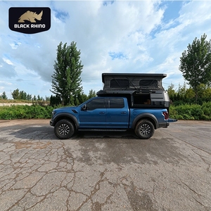 Caja de camping tipo <span class=keywords><strong>camper</strong></span> para camión todoterreno, con <span class=keywords><strong>cama</strong></span> <span class=keywords><strong>elevable</strong></span>, para F150, remolque ligero, de lados rígidos, mini plataforma plana, China - Product Image 1