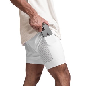 Shorts de sport <span class=keywords><strong>pour</strong></span> hommes avec logo personnalisé, respirants, doublure estivale, <span class=keywords><strong>pour</strong></span> la course à pied, le basketball, la musculation - Product Image 2