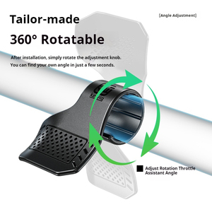 Asistente de Aceleración Ligero para Manillar, Antideslizante, Transpirable, Tipo Empuje, Ahorra Esfuerzo, Compatible con Motocicletas y Scooters - Product Image 3