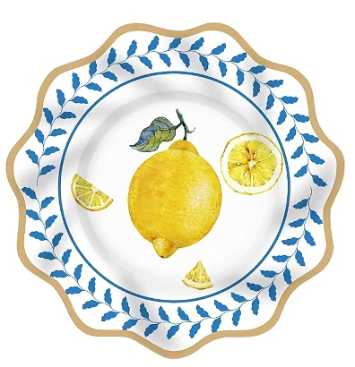 Assiette en carton de 8 pouces